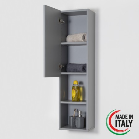 4 - Pensile Pastello L30xH115 in nobilitato melaminico grigio
