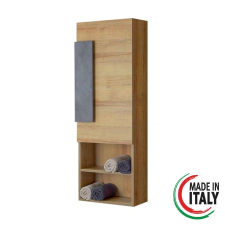 4 - Pensile bagno Urban L45xH135 in nobilitato melaminico riviera