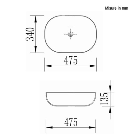 7 - Composizione bagno Ravello 90cm in mdf rivestito in pvc noce canaletto