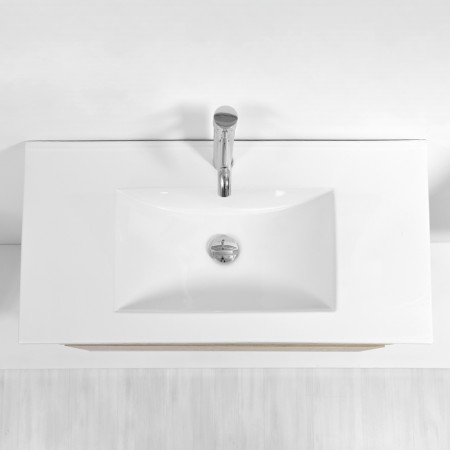 6 - COMP. BAGNO FABULA 90CM SOSP. 2 CASS. BCO/ROV