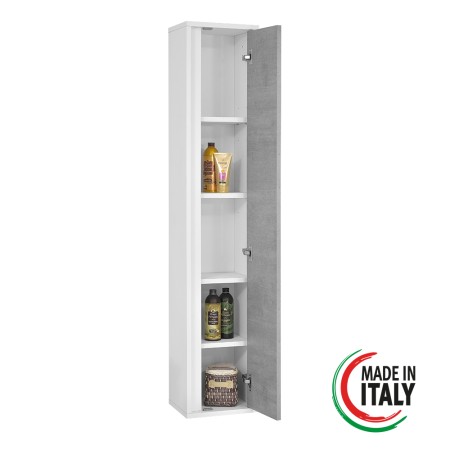 4 - Pensile Fabula L30xH150 in nobilitato melaminico cemento