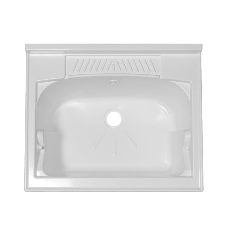 6 - Mobile lavatoio sospeso Fabula 60cm in nobilitato melaminico cemento