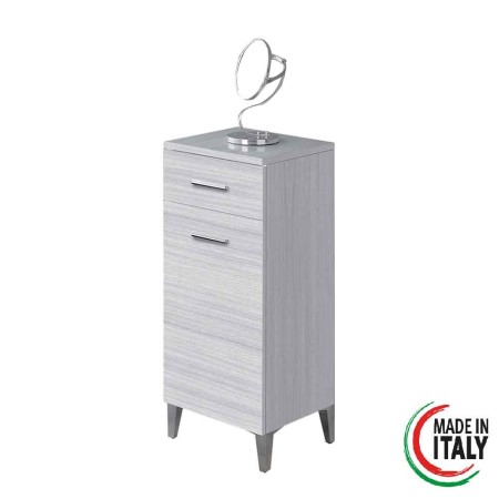 3 - Base colonna Stella 35cm in nobilitato melaminico grigio