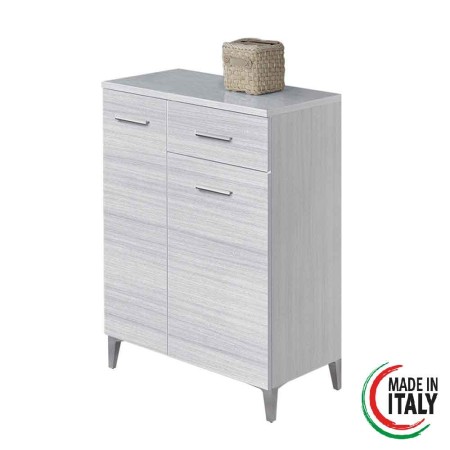 4 - Base colonna Stella 60cm in nobilitato melaminico grigio
