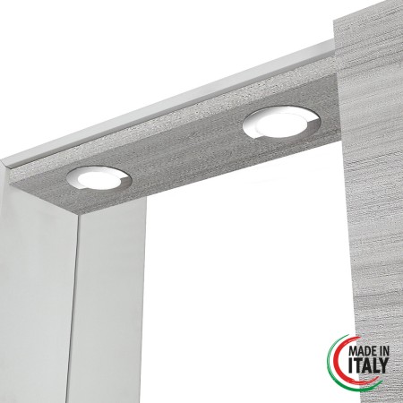 4 - Specchiera bagno unanta Stella L68xH61cm in nobilitato e pvc grigio