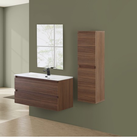 2 - MOBILE SOSPESO 2 CASS 80 CM CANALETTO VASCA A FILO  LINEA REVITAL
