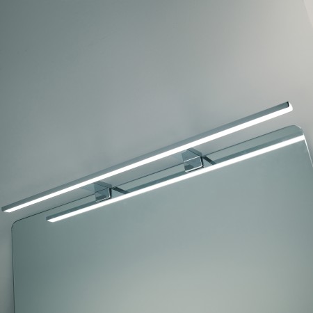 2 - LAMPADA LED 75 CM IN ALLUMINIO CROMO