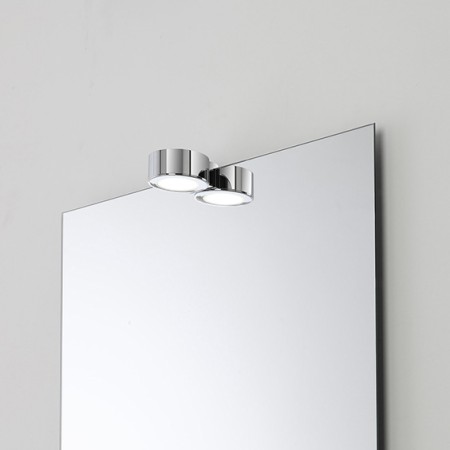 2 - LAMPADA LED 7.6 x 6.5 x 3.5 CM ABS CROMO TONDA