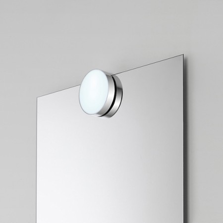 4 - LAMPADA LED DIA.10 CM ABS CROMO
