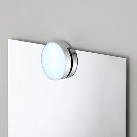 5 - LAMPADA LED DIA.10 CM ABS CROMO