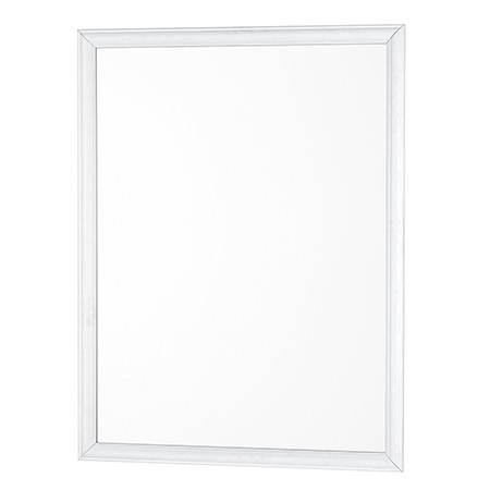 2 - SPECCHIO CON CORNICE IN ABS BIANCO