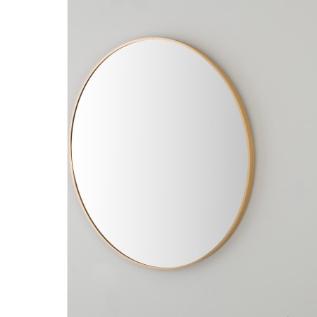 4 - Specchio con cornice metallo oro linea Metal