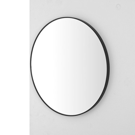 4 - Specchio con cornice metallo nero linea Metal