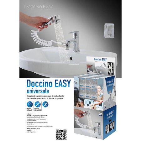 1 - Doccetta a due funzioni in ABS cromato Doccino Easy