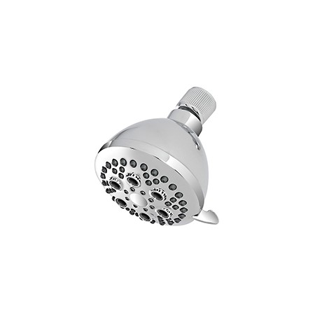 2 - Soffione doccia in abs 5 funzioni cromo