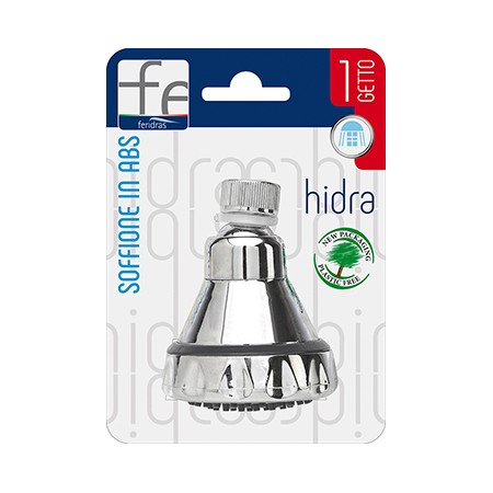 2 - Soffione doccia in abs cromato dia 8 cm
