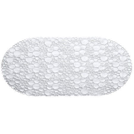 2 - Tappeto antiscivolo in pvc bianco bolle ovale