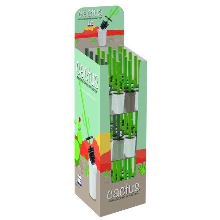2 - Display box portascopini in plastica Cactus