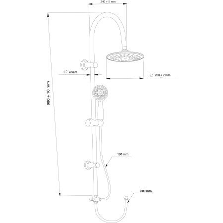 5 - SET COLONNA DOCCIA. C/SOFF DOCCETTA E LACCIO