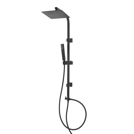 4 - Colonna doccia in acciaio nero opaco Platinum H100cm