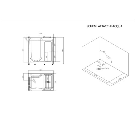 8 - Vasca da bagno Macan apertura a dx