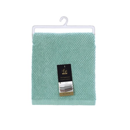 2 - Ascigamano viso in cotone acqua marina 55 x 100 cm