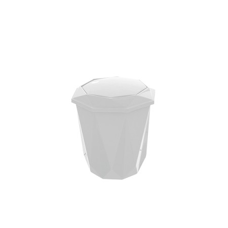 5 - Pattumiere in plastica 5.5 Lt con coperchio basculante Diamond