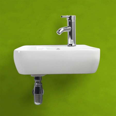 4 - Lavabo in ceramica sospeso L45cm