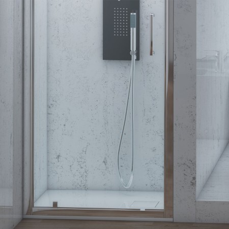 4 - Parete doccia battente linea T-Squared da 80cm. H200cm