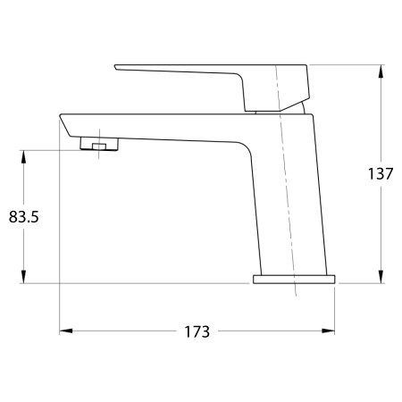 4 - Miscelatore lavabo serie Quatra