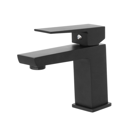 3 - Miscelatore lavabo nero opaco serie Quatra