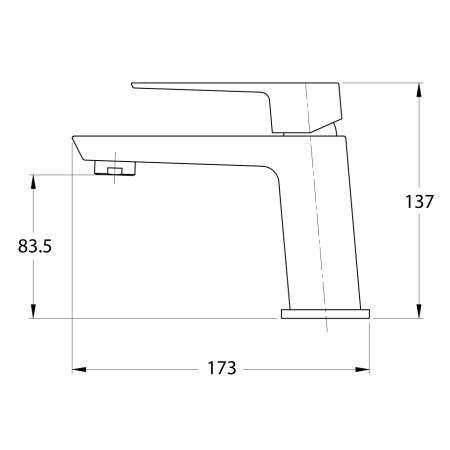 4 - Miscelatore lavabo nero opaco serie Quatra