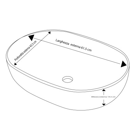3 - Ciotola in ceramica L60cm
