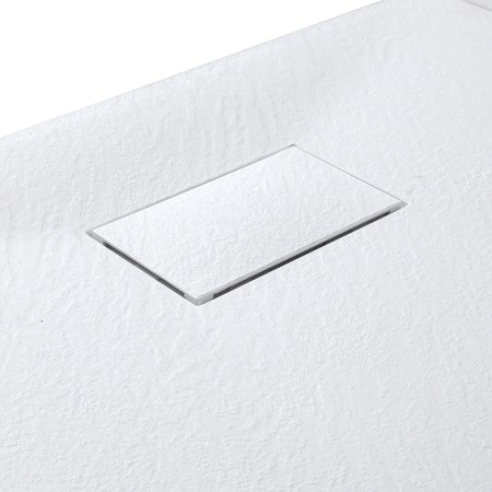 2 - Piatto Doccia 80x80cm in poliestere rinforzato bianco
