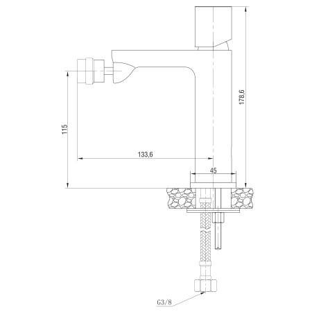 4 - Miscelatore bidet serie Lotus